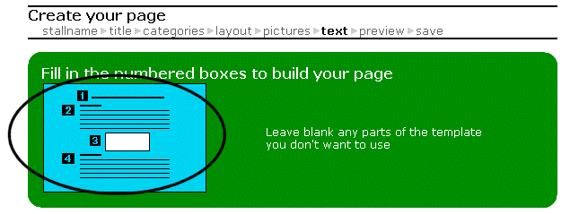 Numbered layout